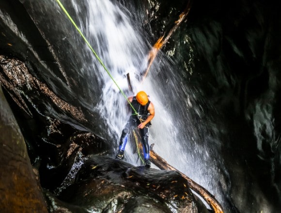 Une corde facile à manipuler en canyon